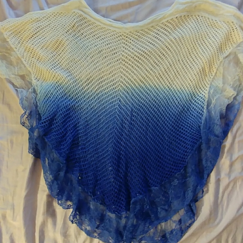 Beautiful hand made poncho style sweater